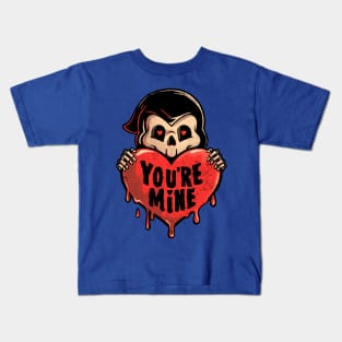 You’re Mine - Dark Cute Death Reaper Love Goth Gift Kids T-Shirt